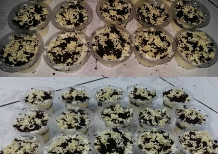 resep masakan Chesse Cake Lumer topping oreo