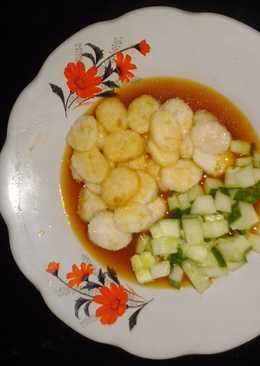 Nasi sisa + kanji ala empek2 no telur enak