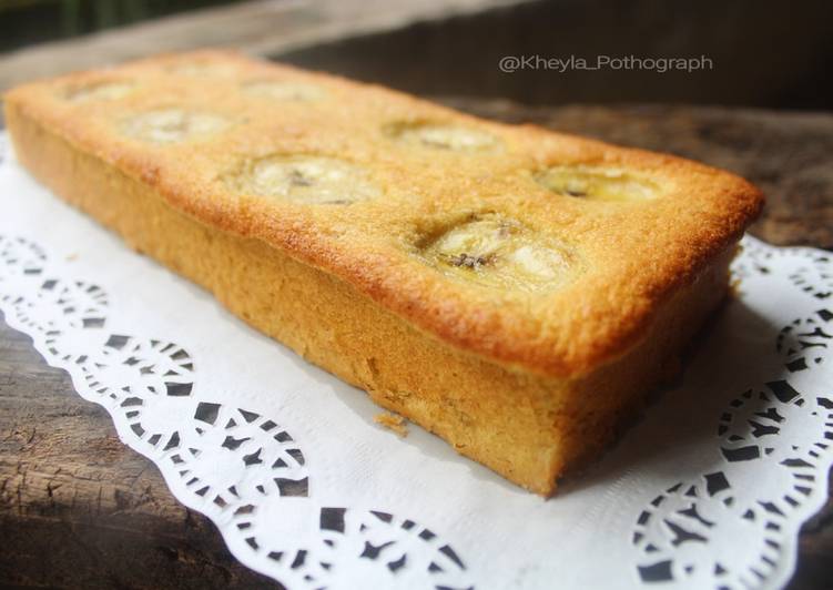 gambar untuk resep makanan Cake Pisang 5 Bahan Sangat Lembut No Bp / SP (with lemon glaze)