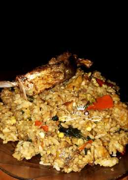 Nasi goreng rempah bandeng