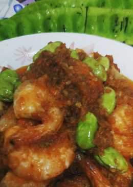 Udang pete balado