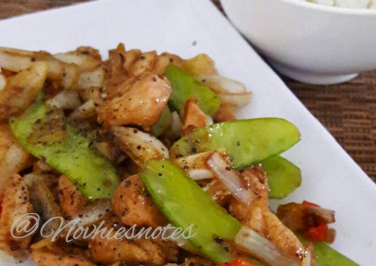 bahan dan cara membuat Simply Chicken Teppanyaki