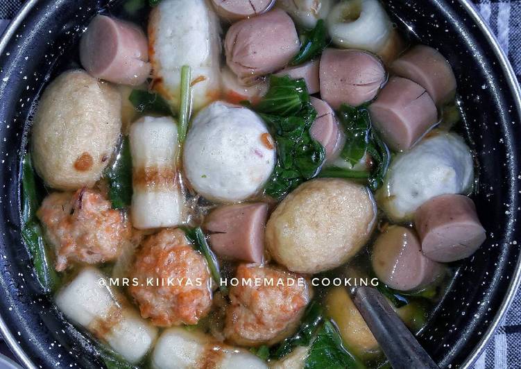 resep lengkap untuk Suki / steamboat kuah kaldu