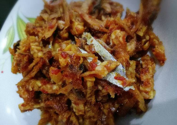 cara membuat Tempe Tongkol Suir Balado Praktis