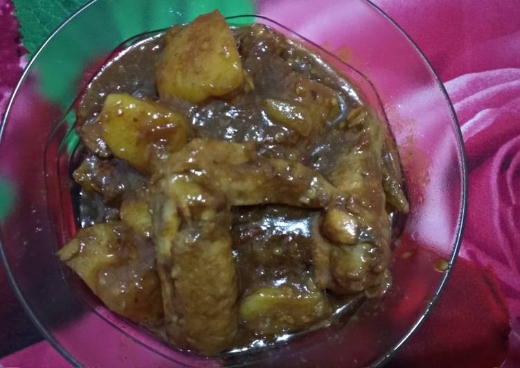 bahan dan cara membuat Semur Ayam Pedas Manis