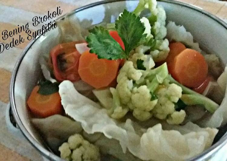 Resep Sayur Bening Brokoli Kiriman dari Dedek syafitri