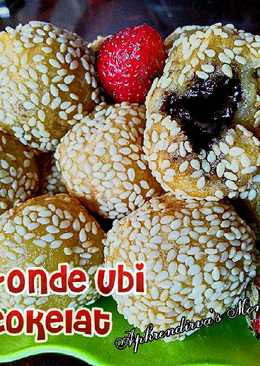 Onde ubi isi cokelat