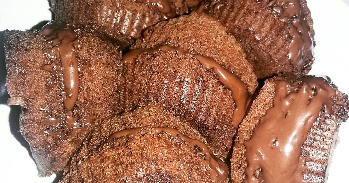 Resep Brownies isi selai coklat kacang