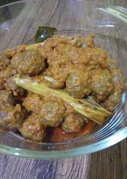 Rendang meatball bola2 daging