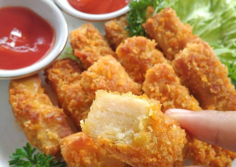 resep masakan Nugget Ayam wortel (adonan bisa untuk Rolade ayam,& Kaki naga)