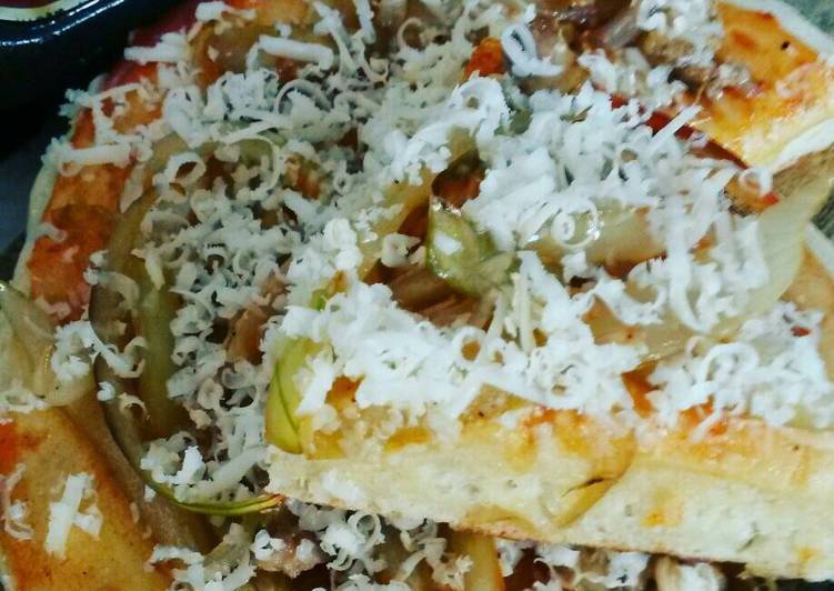 resep masakan Pizza teflon empuk