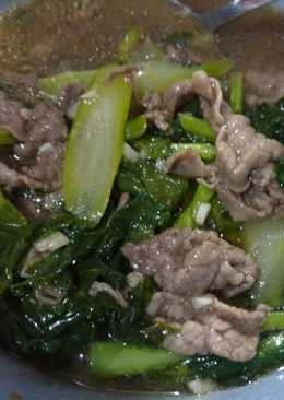 Beef kailan in sesame oil