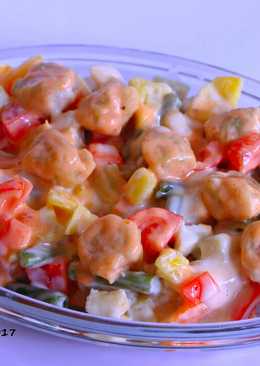 Salad siomay ayam ala chef Lidya