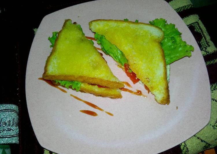 gambar untuk resep makanan Egg sandwich breakfast