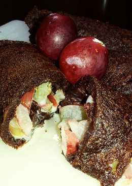 pancake coklat gulung anggur