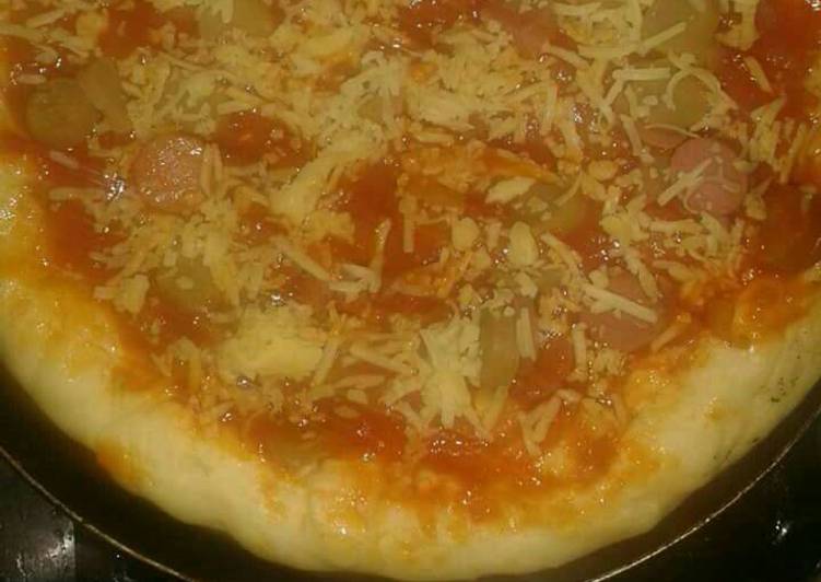 bahan dan cara membuat Pizza Teplon HomeMade Simple