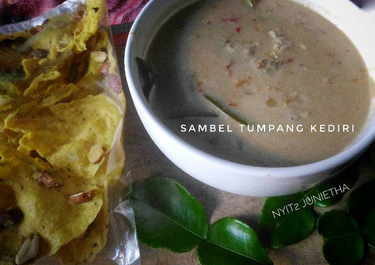 bahan dan cara membuat Sambal tumpang kediri