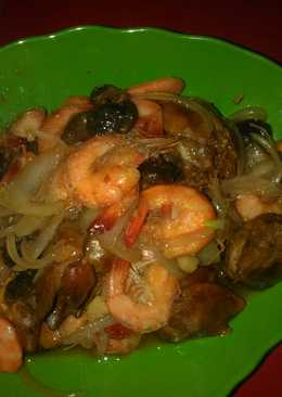 Udang Ati saos tiram