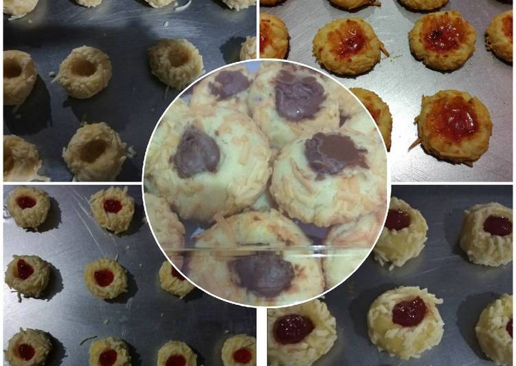 resep lengkap untuk Thumbprint cookies