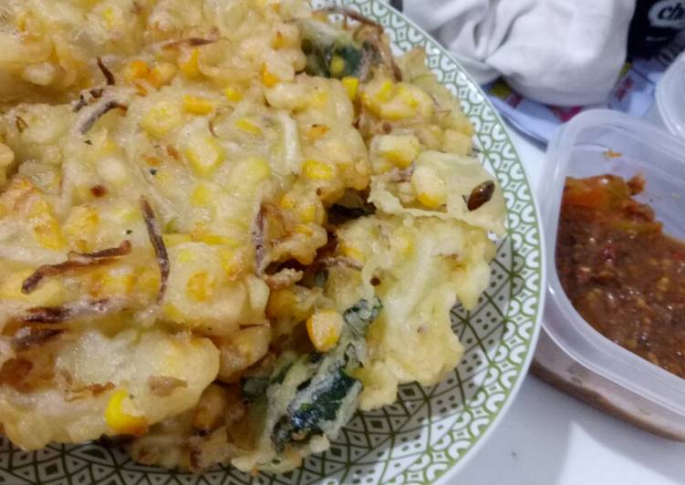 Resep Bakwan jagung krenyes.