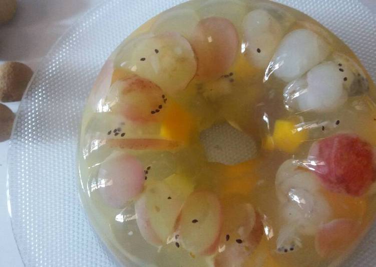 resep masakan Puding Buah