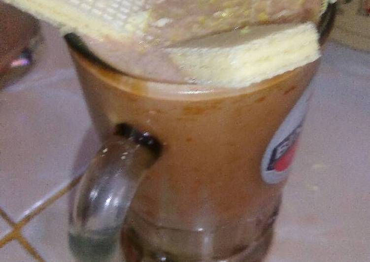 resep masakan Milkshake coklat wafer