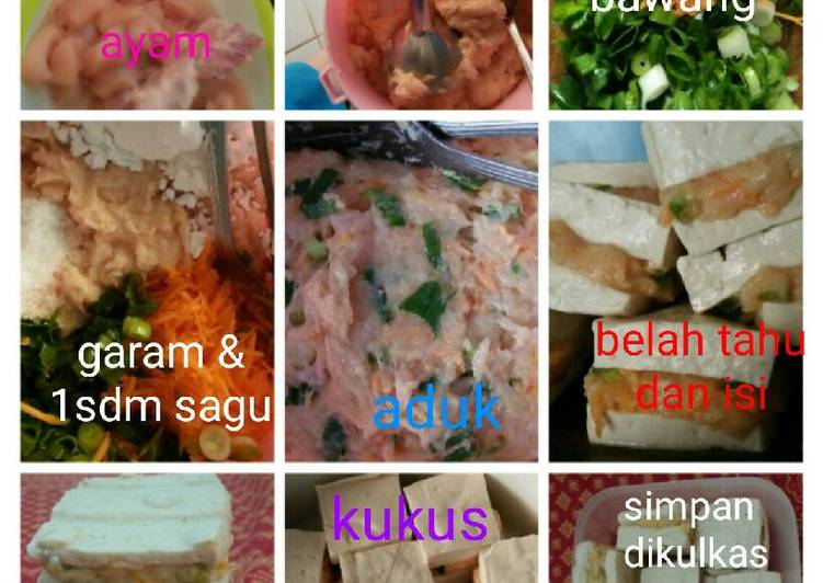 resep masakan Tahu Ayam Kukus