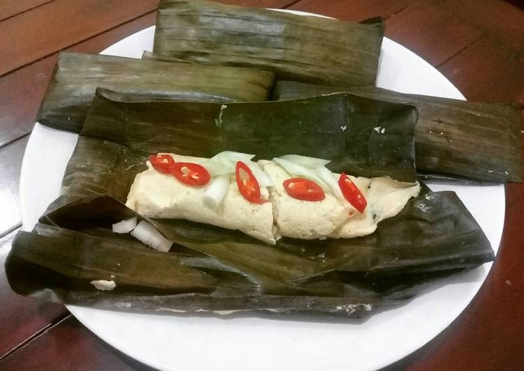 resep makanan Pepes Tahu Udang Telor