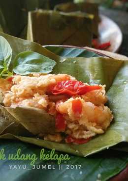 Bothok Udang Kelapa (#pr_masakanbungkusdaun)
