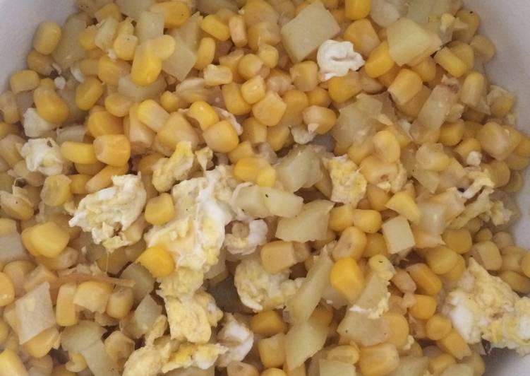 Resep Oseng jagung, kentang, telur simple