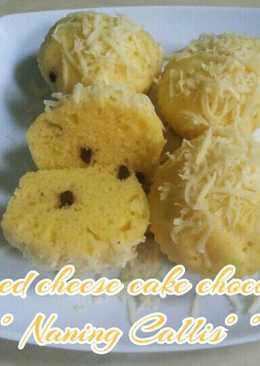 Steamed cheese cake choco chip