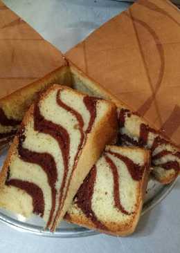 Kue bolu zebra sederhana