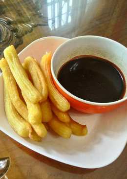 Churos saus coklat simple dan gampang
