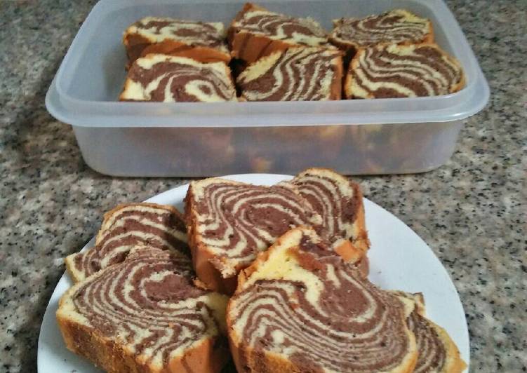 gambar untuk resep makanan Cake Zebra