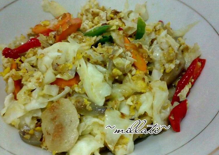 6. Tumis Kol oRak Arik telur