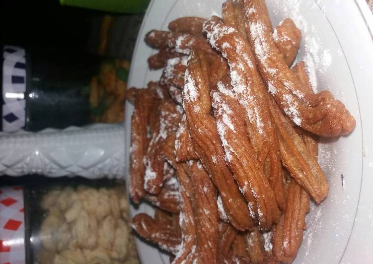 gambar untuk cara membuat Churros Milo