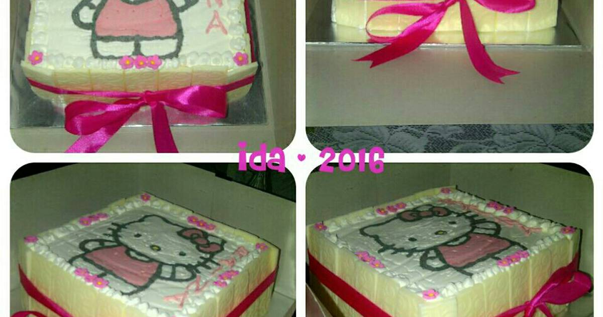 Resep Birthday cake Hello Kitty Resep Birthday cake Hello Kitty