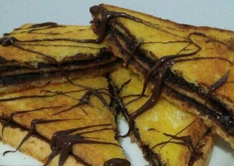 resep masakan Simple Roti Bakar Coklat Keju