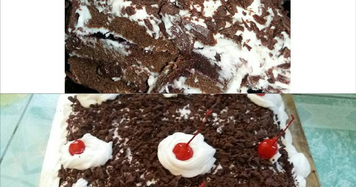 Resep blackforest kukus instan
