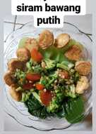 Pokcoy Brokoli Tofu Siram Bawang Putih