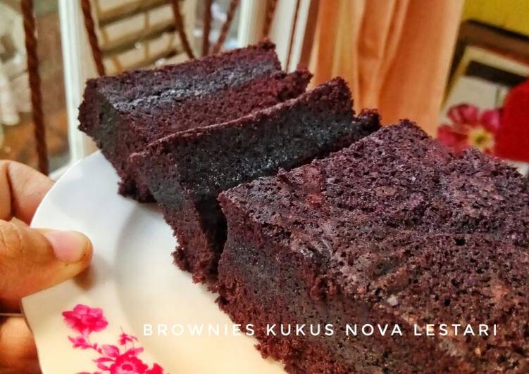 bahan dan cara membuat Brownis kukus simple