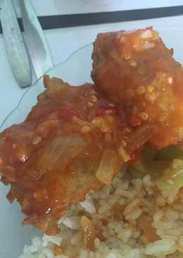 Kakap asam manis ala kost
