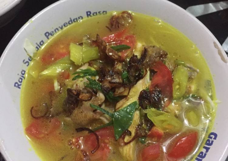 bahan dan cara membuat Soto ayam bogor