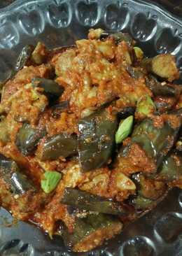 Balado Terong ungu Jamur kancing Pete