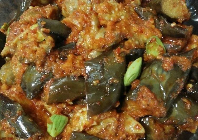 resep lengkap untuk Balado Terong ungu Jamur kancing Pete