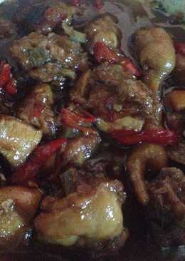 Oseng ayam asam manis