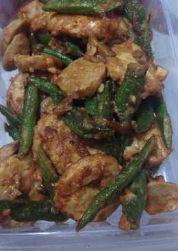 Tumis Buncis Tofu Bakso Saus Telor Asin