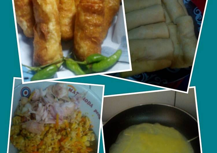 resep lengkap untuk Lumpia sayur dan ayam