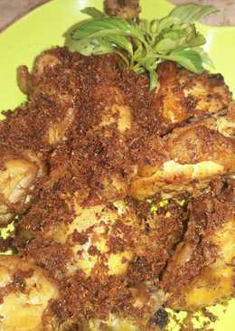 Ayam goreng Lengkuas koya kelapa gurih