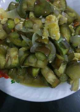 Tumis TTS (Terong Telur Sosis) pedas